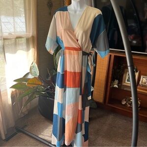 Women’s Hutch Wrap Around High Low Midi / Maxi Dress — Size L